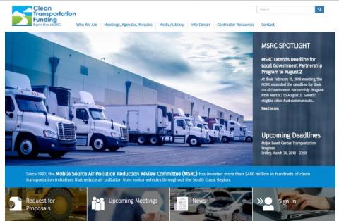 clean transportation funding website home page clean transportation website home page